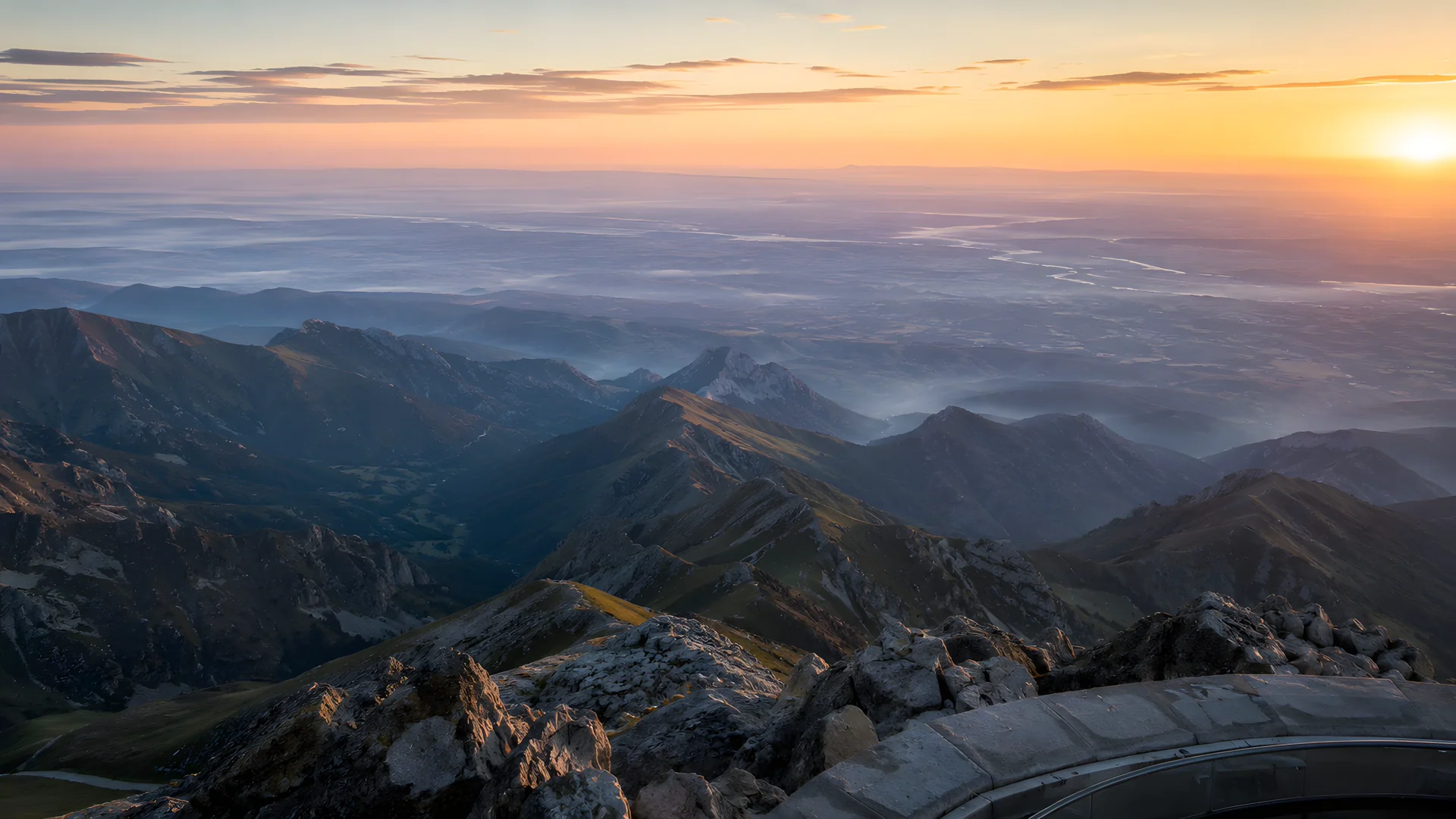 Pic du Midi au lever du soleil